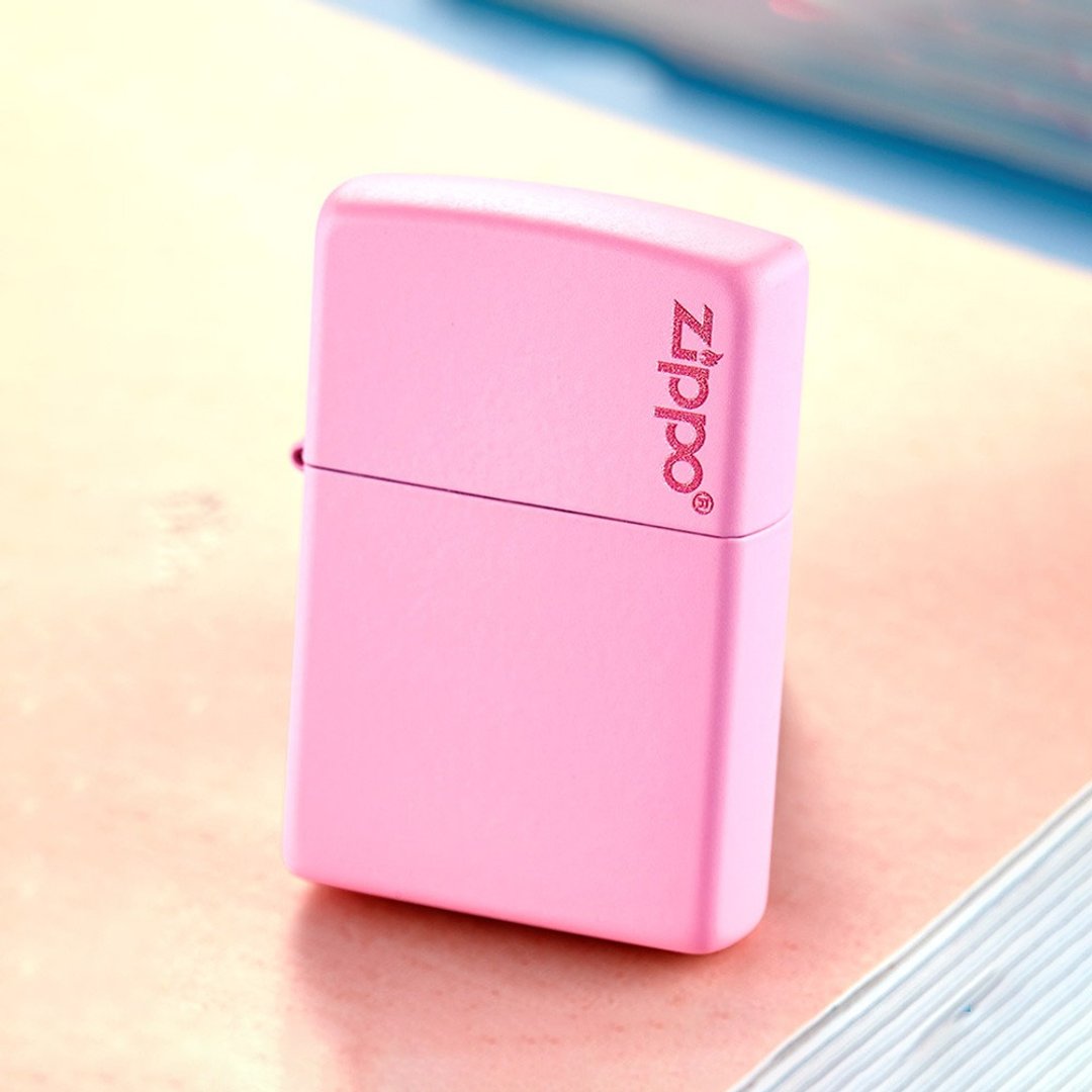 【ZIPPO官方旗舰店】 粉哑漆防风打火机 238ZL - 其他 - 铜/黄铜 粉红色