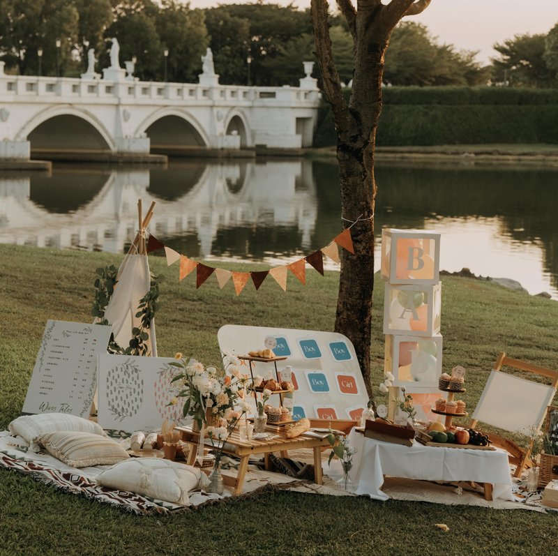 DIY 性别揭晓派对组合包 - 燕麦与小畔草款 - 其他 - 其他材质 