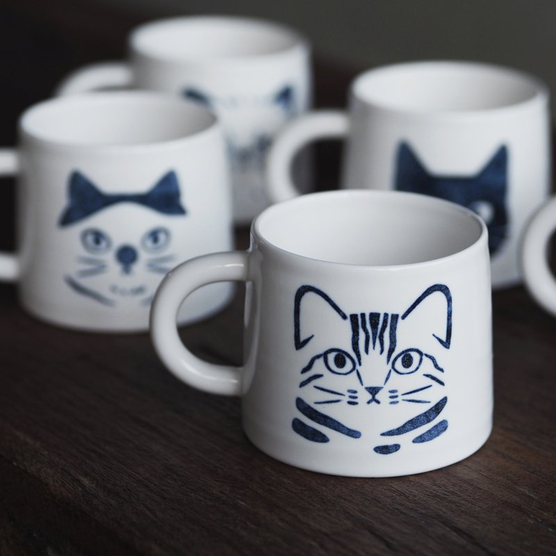 猫咪山形杯 320ml 【公益】浪猫救援计划 - 咖啡杯/马克杯 - 瓷 白色