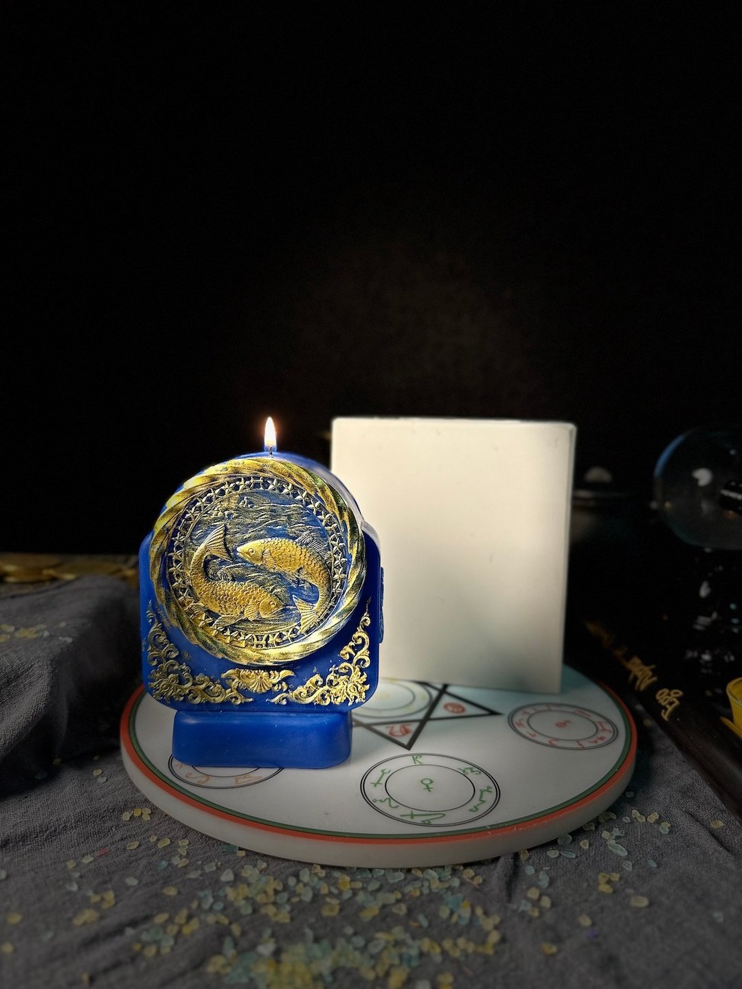 12星座双鱼座蜡烛模具丨超级大款有份量丨魔法蜡烛 - 蜡烛/烛台 - 橡胶 白色