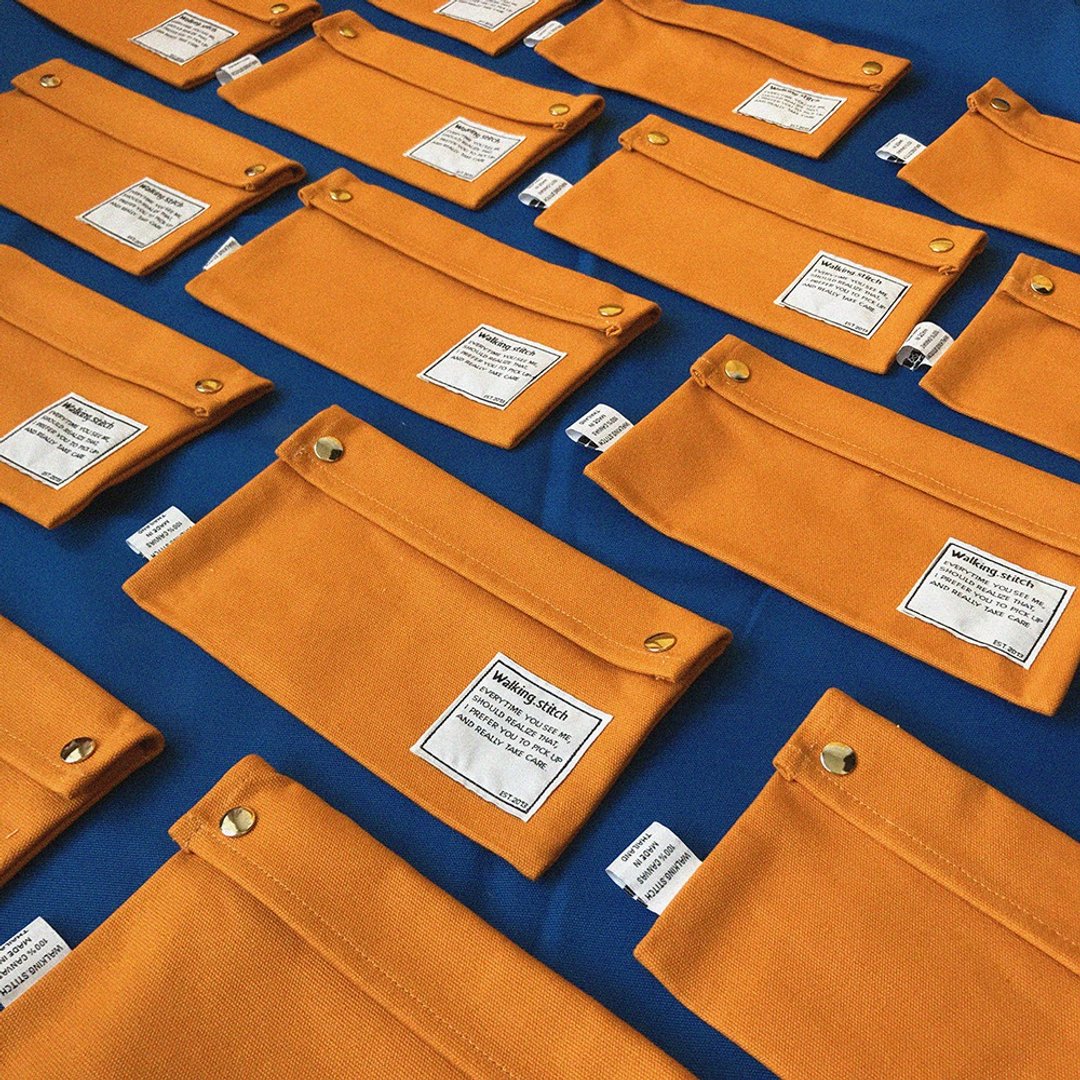 CLUTCH BAG HAWAII : MUSTARD - 其他 - 棉 橘色