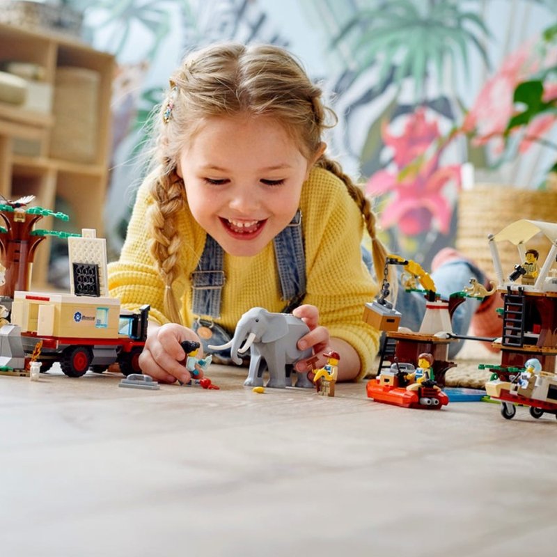 LEGO City城镇系列 野生动物救援营 60307 - 玩偶/公仔 - 塑料 多色