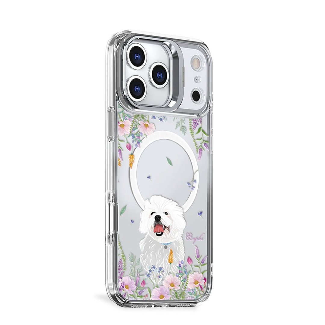 apbs iPhone 全系列 防震双料隐形立架磁吸手机壳-花草马尔济斯 - 手机壳/手机套 - 其他材质 多色