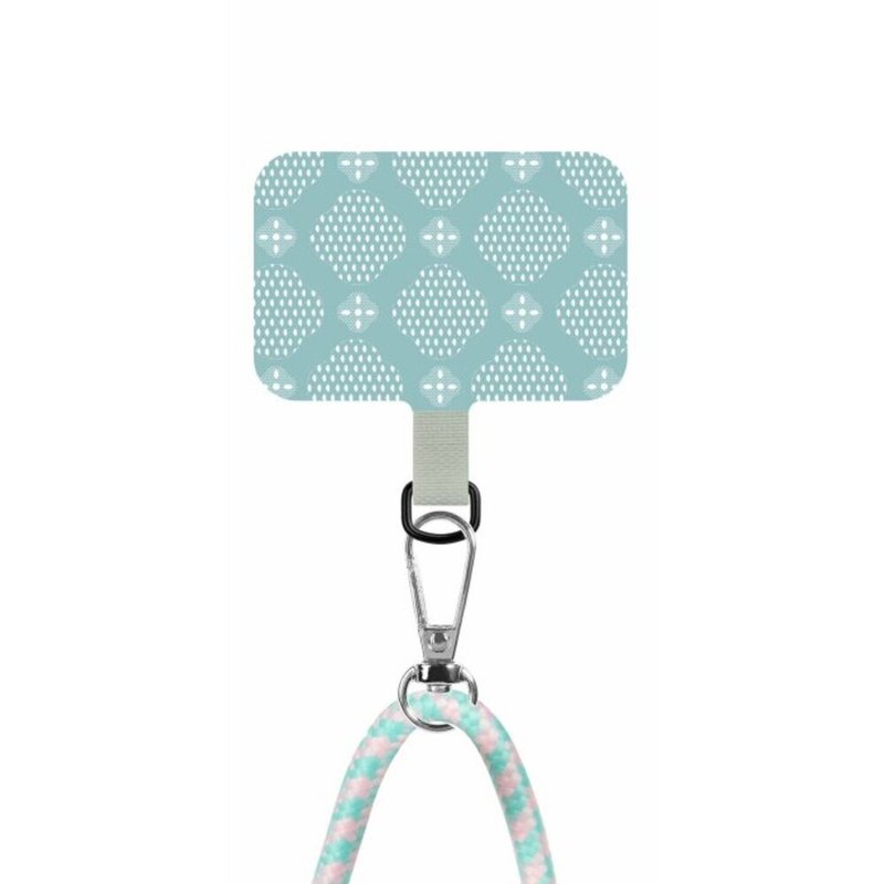 印花乐XThe Hood手机挂绳夹片6.0mm/玻璃海棠13号/云朵蓝 - 手机配件 - 尼龙 蓝色