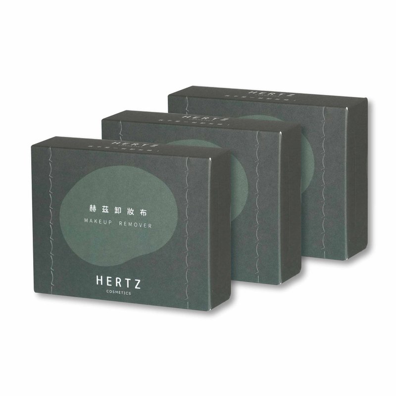 加水卸妆【赫兹布】3盒组 - 脸部清洁/卸妆用品 - 棉．麻 蓝色