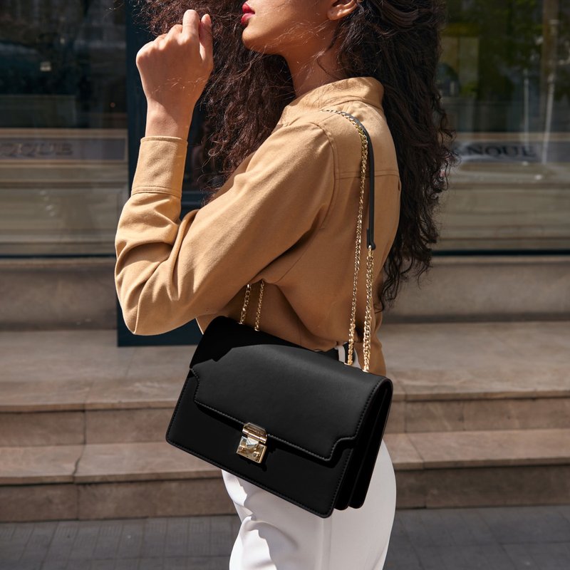 Artemis 多用途单肩包 侧背包 斜背包 (夜幕黑) - 侧背包/斜挎包 - 人造皮革 黑色