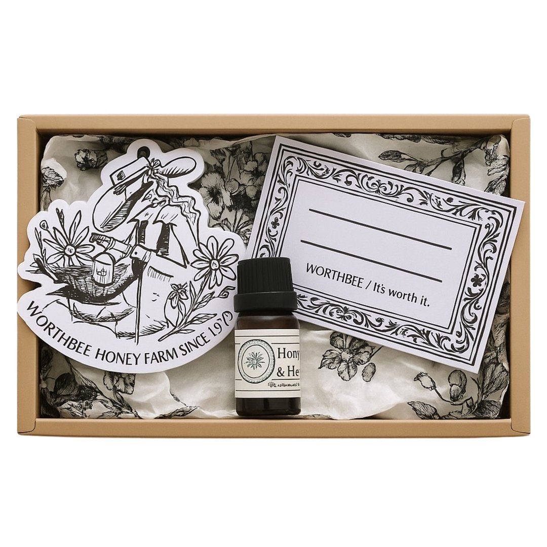 Honey & Herb 100%复方精油礼盒 - 香薰/精油/线香 - 玻璃 金色