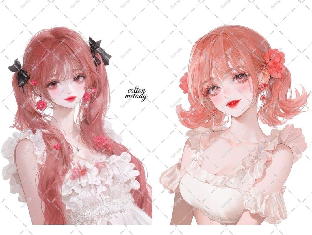original sticker no.6288 人物贴纸 原创贴纸 人物贴纸 女孩贴纸 原创人物贴纸 - 贴纸 - 纸 