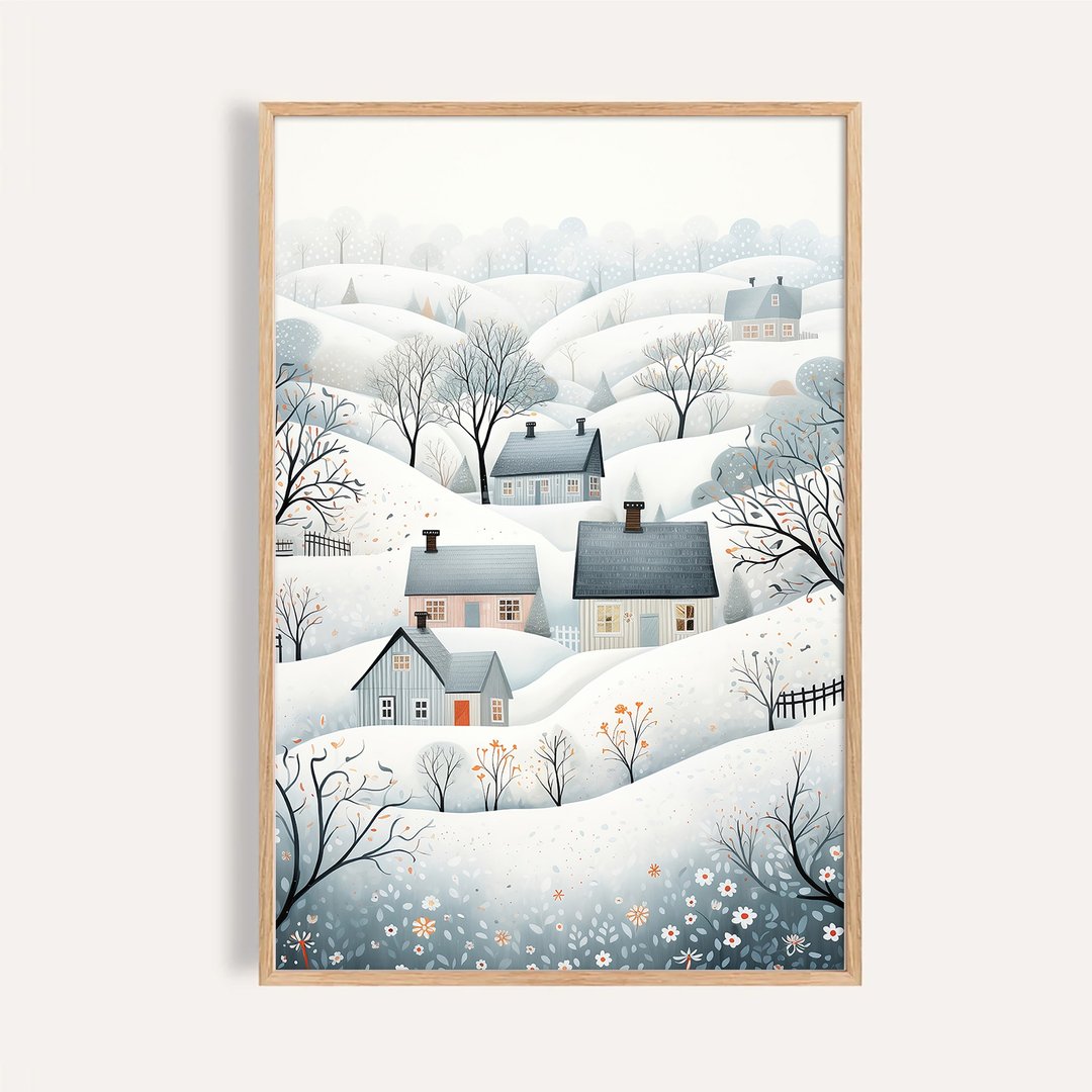 欢乐耶诞风格 / 雪村静语 圣诞挂画 海报 无框画 - 海报/装饰画/版画 - 纸 