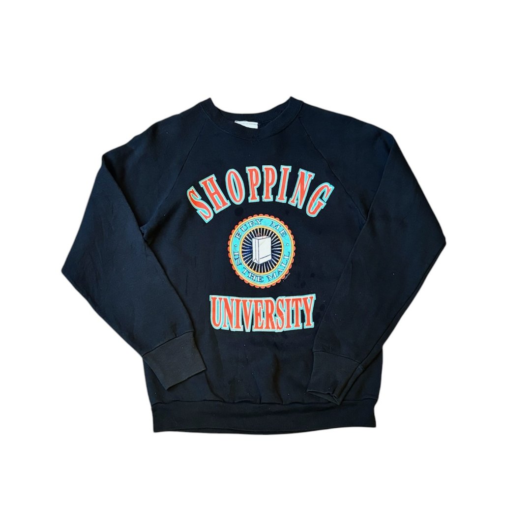 美国古着Shopping University sweatshirt - 中性连帽卫衣/T 恤 - 棉 多色