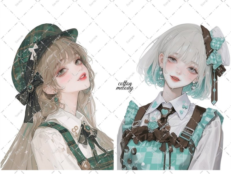 原创贴纸 no.6808 人物贴纸 原创贴纸 人物贴纸 女孩贴纸 原创人物贴纸 - 贴纸 - 纸 