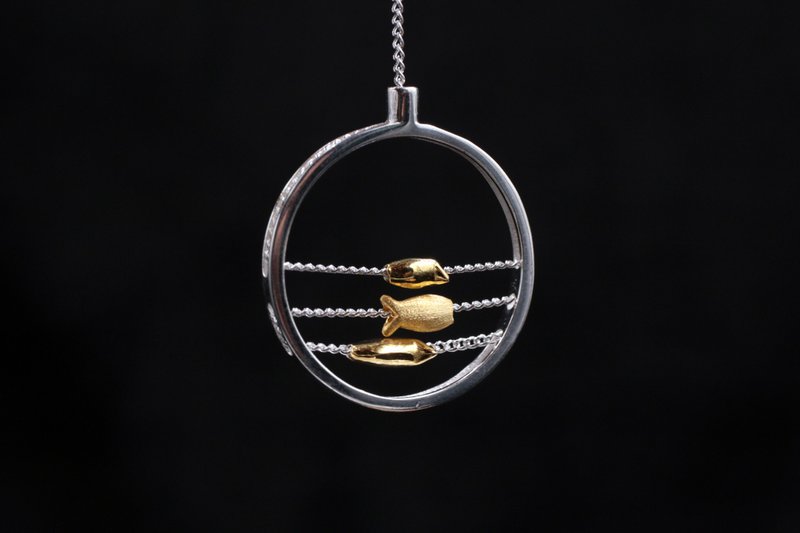 【鱼乐无穷】银饰机关耳环 - 耳环/耳夹 - 银 银色