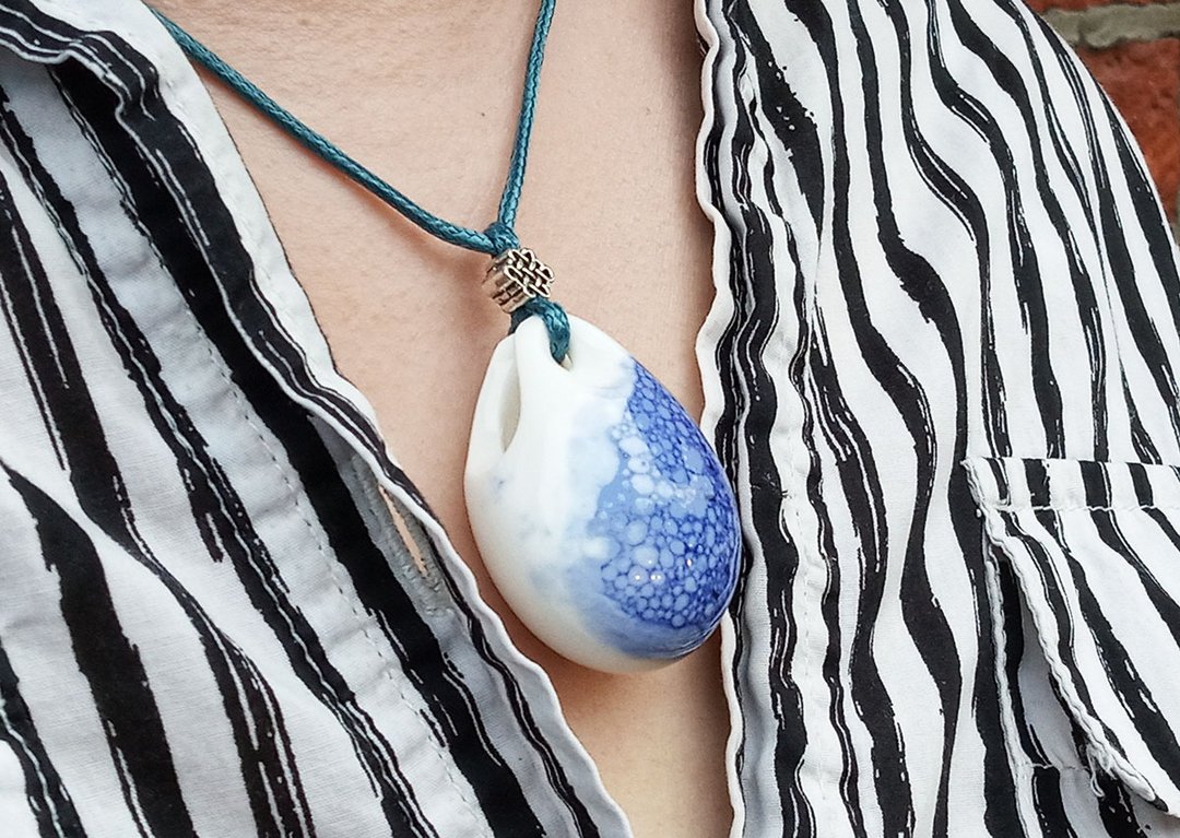 艺术作品精油项錬 (EO Necklace) - 项链 - 陶 