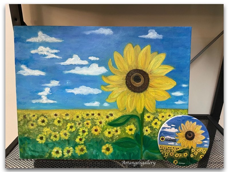 天使画廊独一无二原创商品/生日礼物/礼品/定制画商品/图与杯垫组 - 订制画像 - 陶 多色