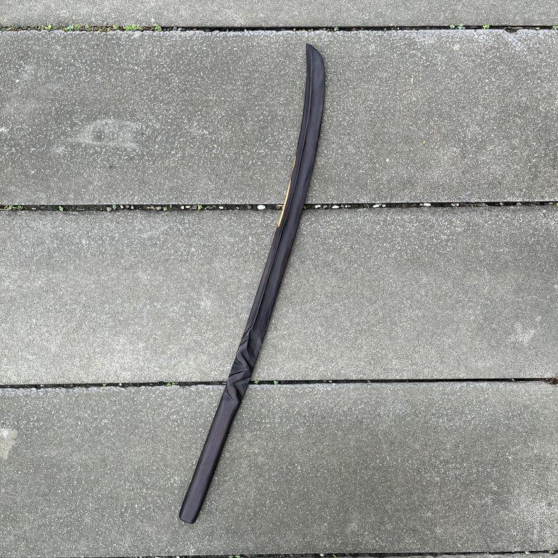 我贩剑　妖刀　晓夜登　手工木剑艺术木刀　武士刀日本刀　魔剑 - 摆饰 - 木头 黑色