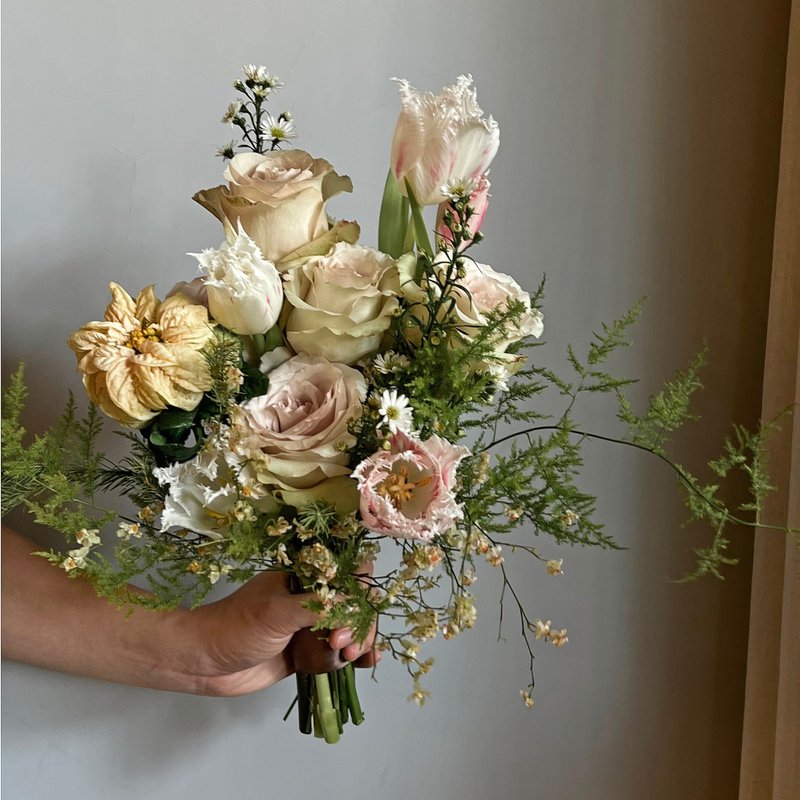 SCwed 定制新娘手捧花 直立握式鲜花 - 干燥花/捧花 - 植物．花 