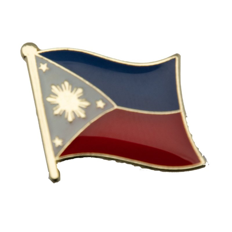 Philippines 菲律宾纪念饰品 国旗饰品 国旗别针 纪念品 国旗徽章 - 胸针 - 其他材质 多色