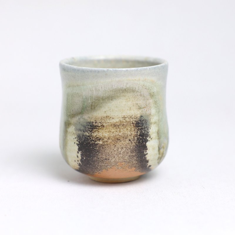 明芽窑 | 柴烧青瓷落灰水杯 自然落灰 杯子 陶杯 茶杯 搜藏品 H9 - 茶具/茶杯 - 陶 透明