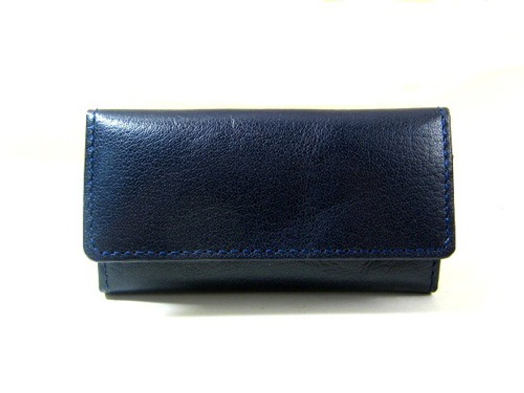 Key case in navy  Buffalo - 钥匙链/钥匙包 - 真皮 黑色