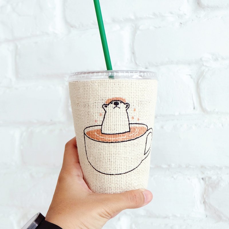 CUFFEE, Changeable color cup-cover - 随行杯提袋/水壶袋 - 其他材质 咖啡色