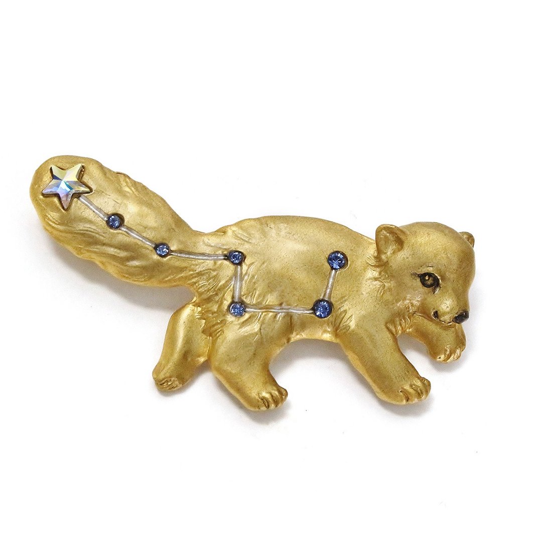 Ursa Minor Brooch Gold Color PB110GD - 胸针 - 其他金属 金色
