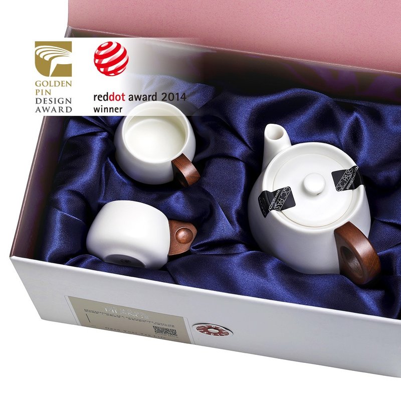 德国红点设计奖|白居易3入礼盒(壶+2杯) - 茶具/茶杯 - 陶 