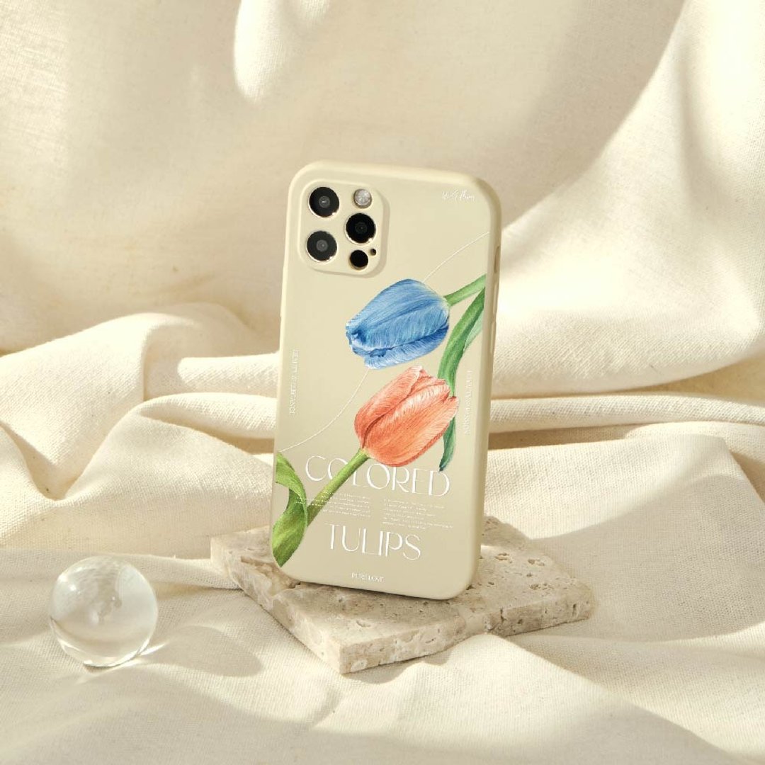 浪花花艺纯粹郁金香全包iPhone手机壳 - 手机壳/手机套 - 硅胶 多色