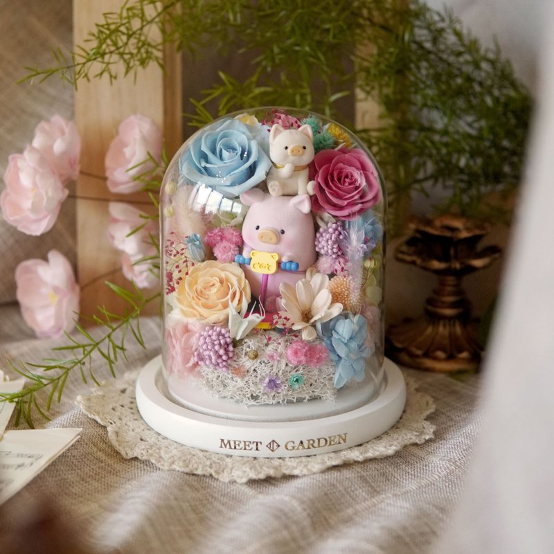 滑板车Lulu猪保鲜花瓶 - 摆饰 - 玻璃 