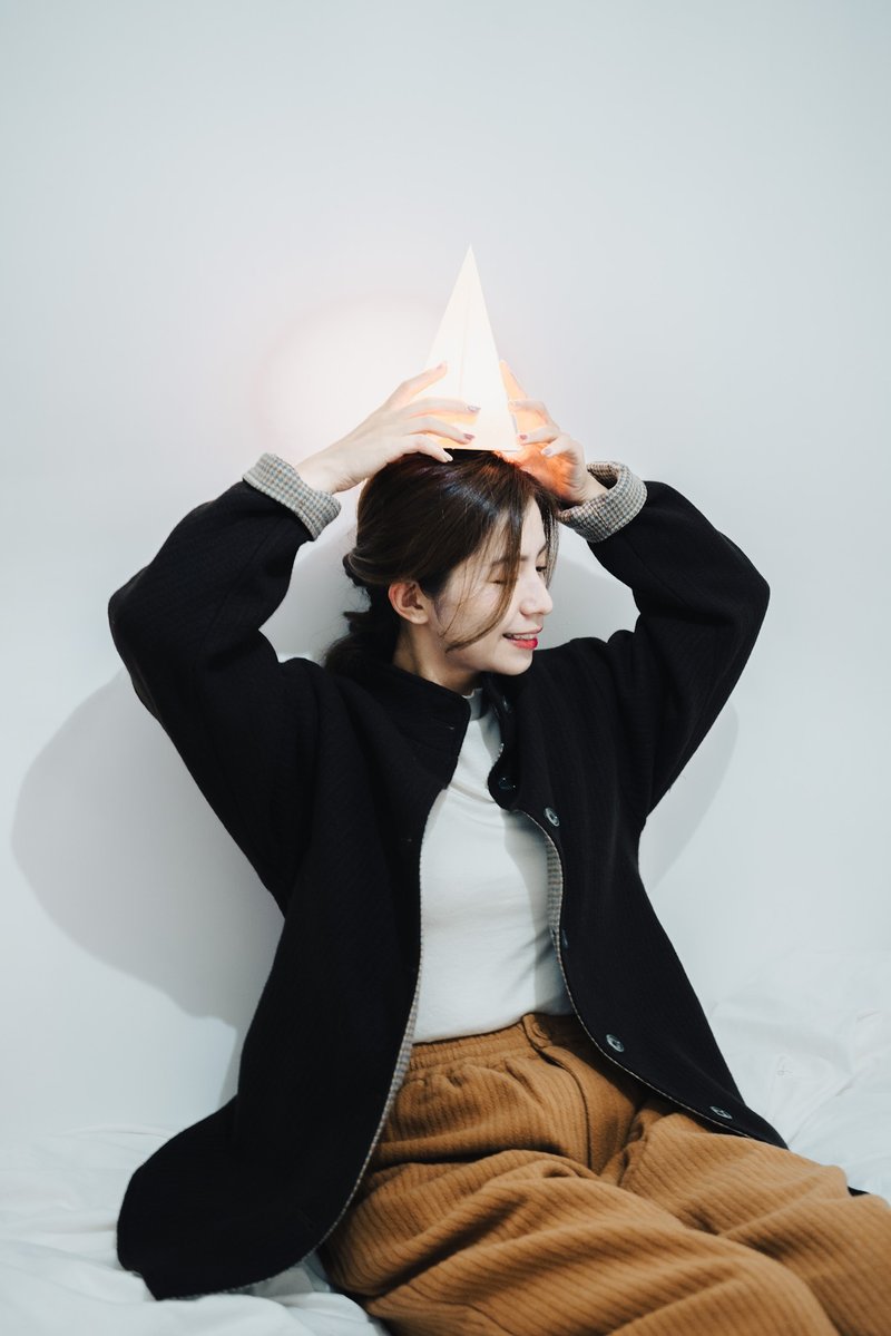 Lauren jacket 双面羊毛中长外套 - 男装外套 - 羊毛 黑色