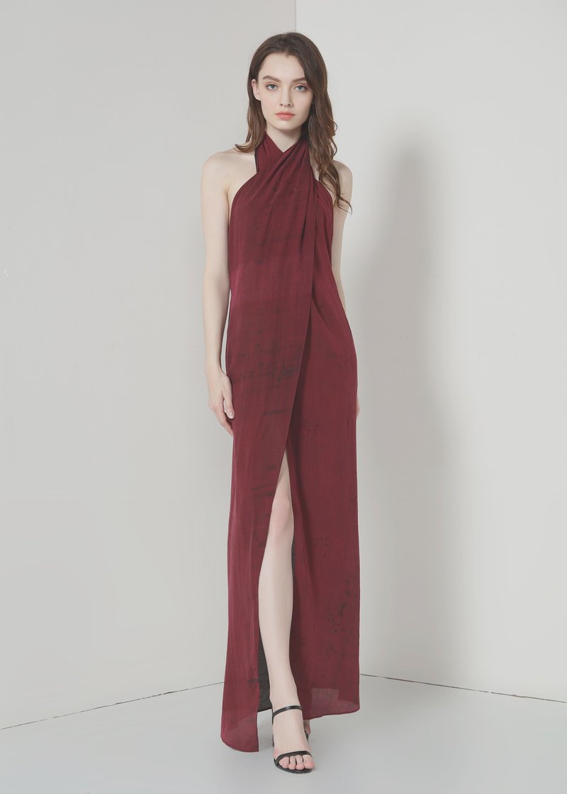 2019品祥云纱新款礼服 花枝 - 裙子 - 丝．绢 