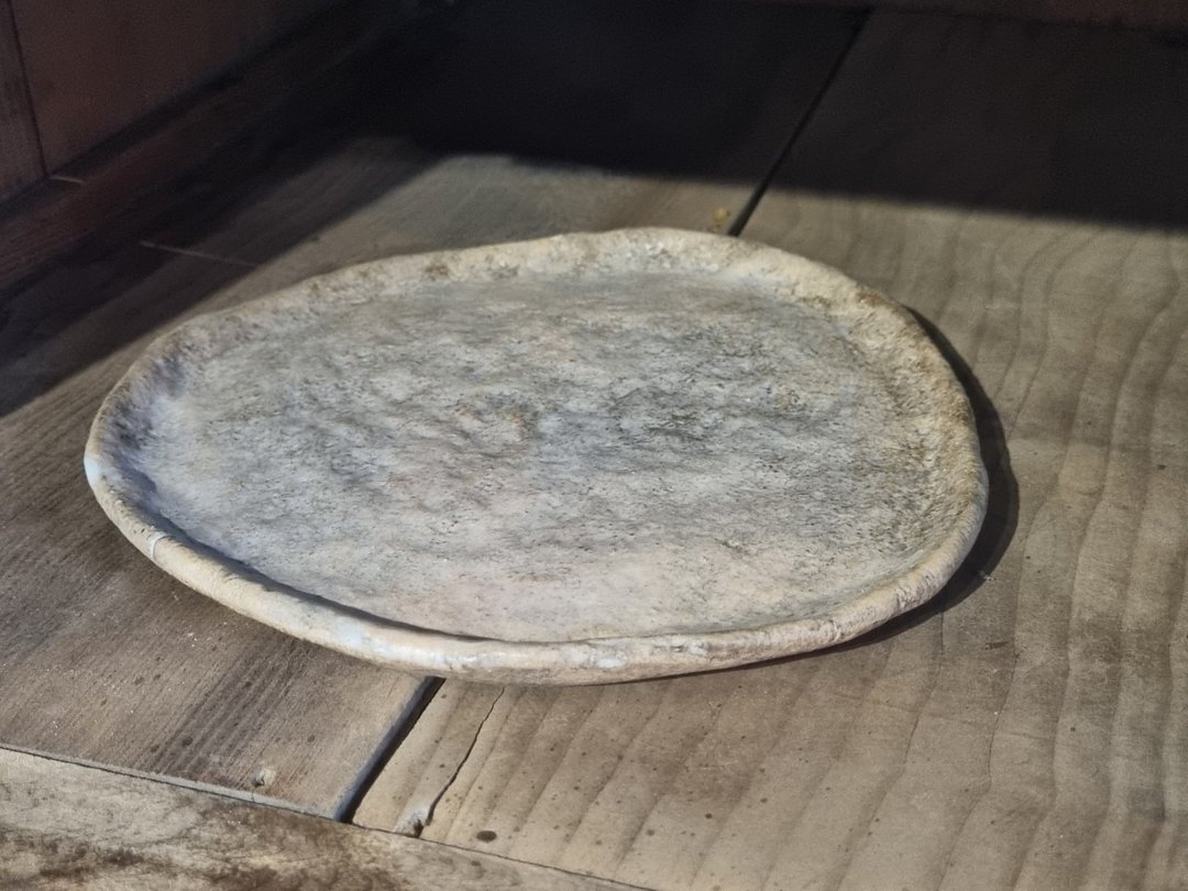 【还细胞生活】蚀刻触感盘具 -生活食器 陶盘 陶器 - 盘子/餐盘/盘架 - 陶 卡其色