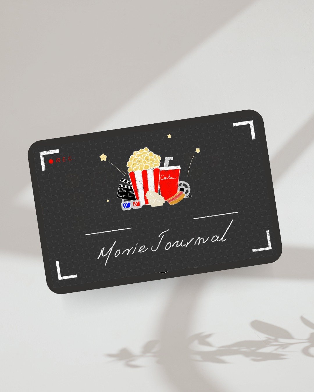 【黑底手绘风】电子观影手帐 Movie Journal - 电子手帐及素材 - 其他材质 