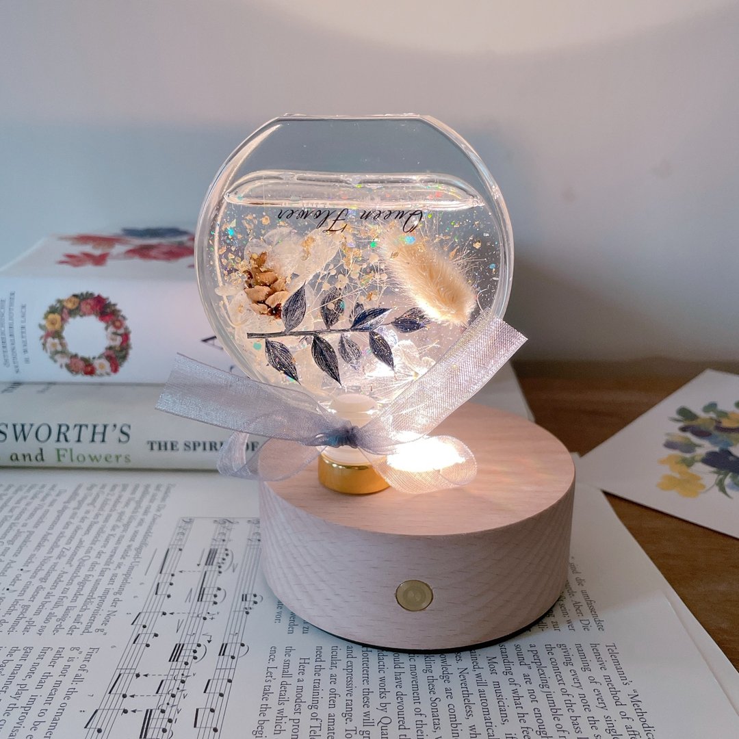 全新包装/圣诞节花礼/母亲节花礼/浮游花夜灯/干燥花/永生花/附包 - 干燥花/捧花 - 植物．花 
