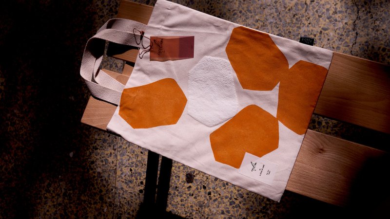 Mellow Stone - Tote (Clementine) - 侧背包/斜挎包 - 棉．麻 橘色