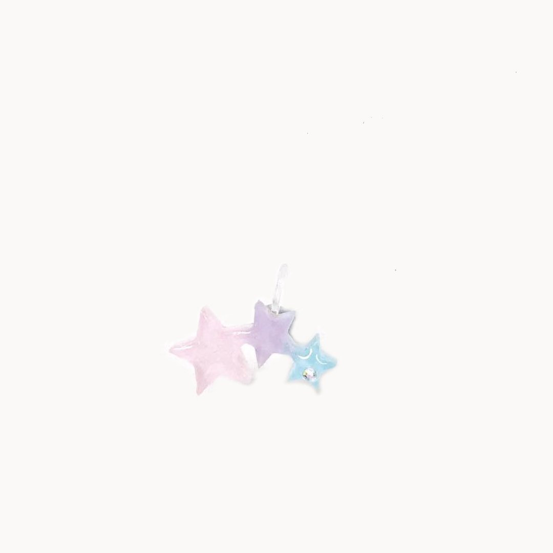 [Atelier A.]圣诞精选 少女系三连星耳骨夹 耳夹 - 耳环/耳夹 - 压克力 