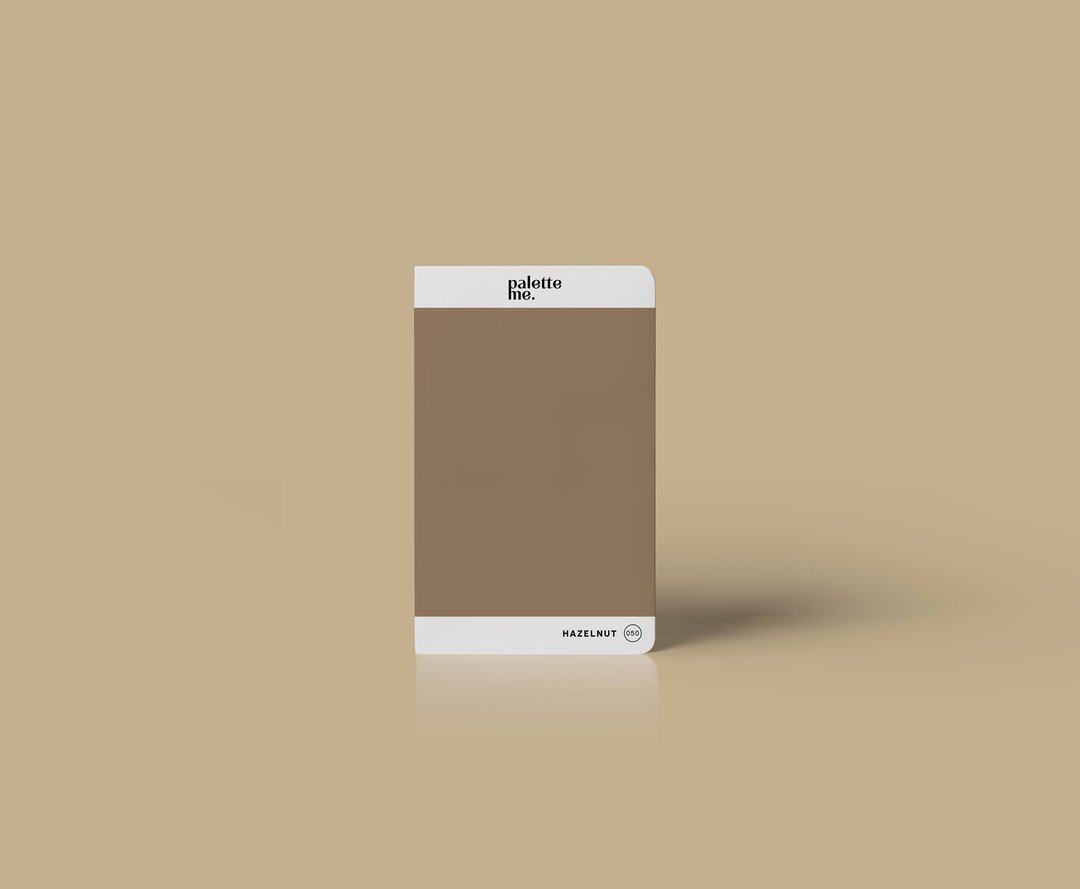 050 Hazelnut - Palette Me Mini Notebook A6 - 笔记本/手帐 - 人造皮革 咖啡色