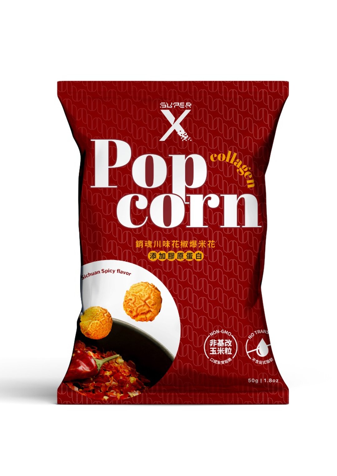 Super X 销魂川味花椒爆米花 50g/包 - 其他 - 新鲜食材 多色