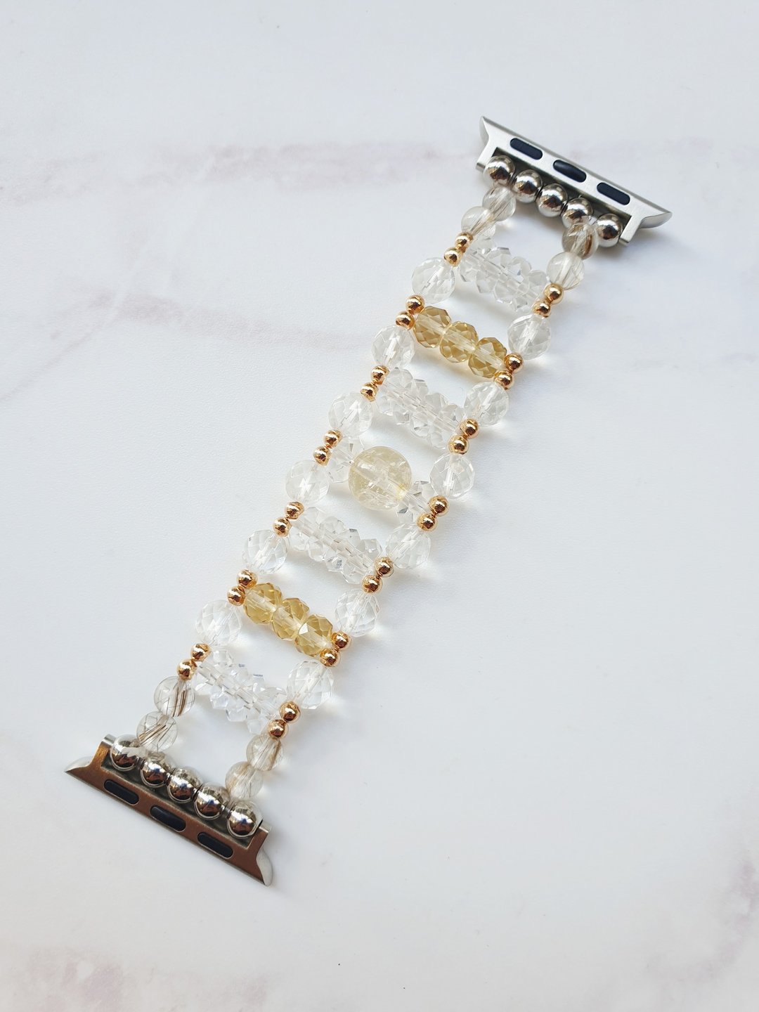 客订apple watch表带 黄白透亮款 - 表带 - 水晶 