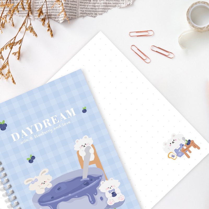 BerryBears丨线圈笔记本 / 记事本 / 手帐 A5 横线 – 蓝莓熊家族 - 笔记本/手帐 - 纸 