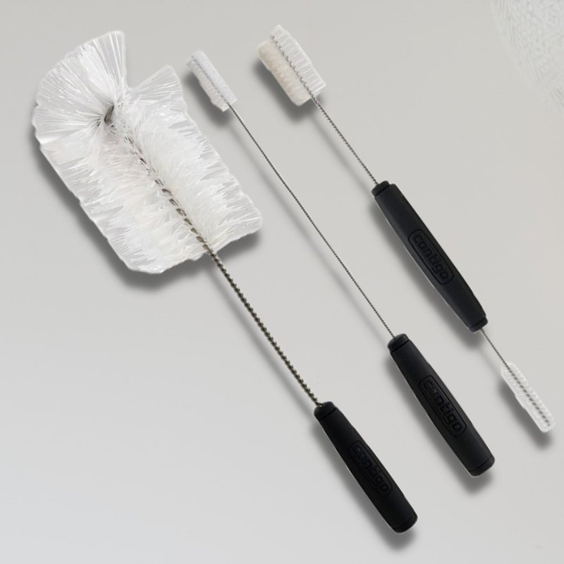 【Buffalo 牛头牌】contigo水壶清洁刷具三入组 - 水瓶/水壶 - 尼龙 白色
