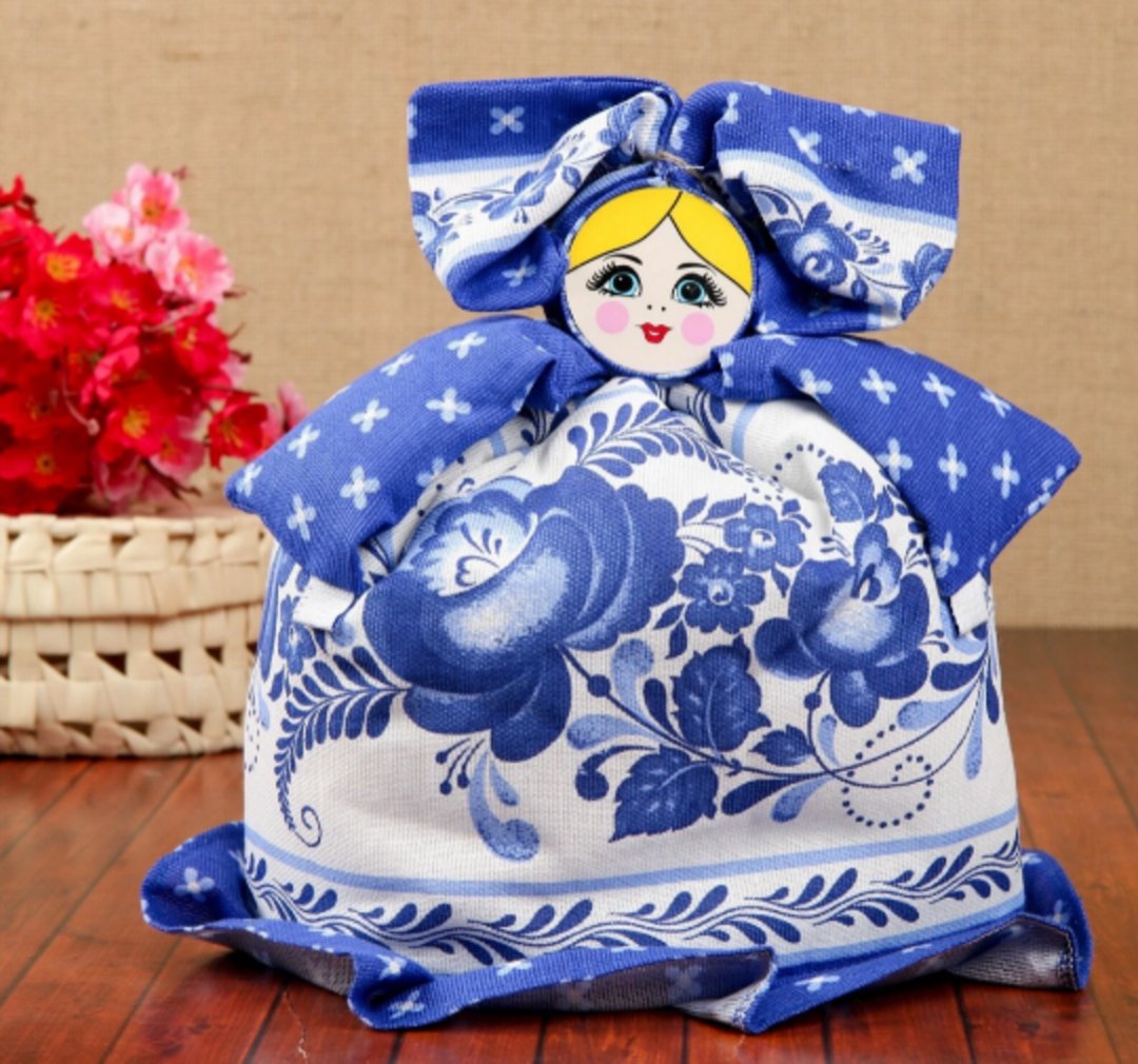 Tea cosy  Tea cozy doll for teapot - 其他 - 棉．麻 蓝色