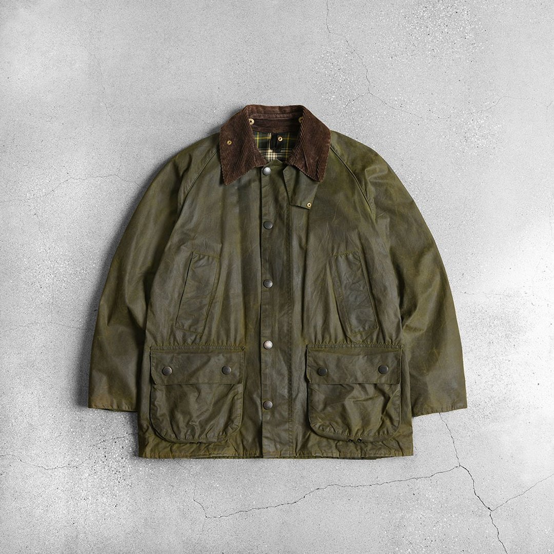 Barbour 油布衣 / Vintage 古着 - 男装外套 - 其他材质 绿色