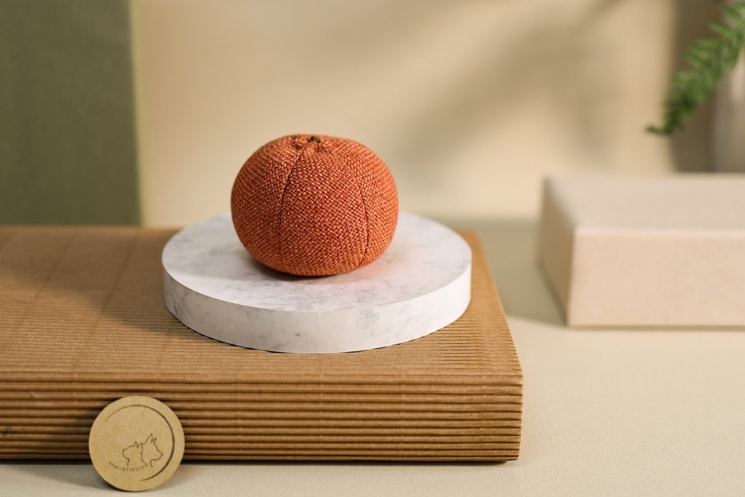 柑橘 Orange 纯手作 家饰品 猫咪儿童玩具 蔬果 吊饰 - 玩具 - 其他材质 多色