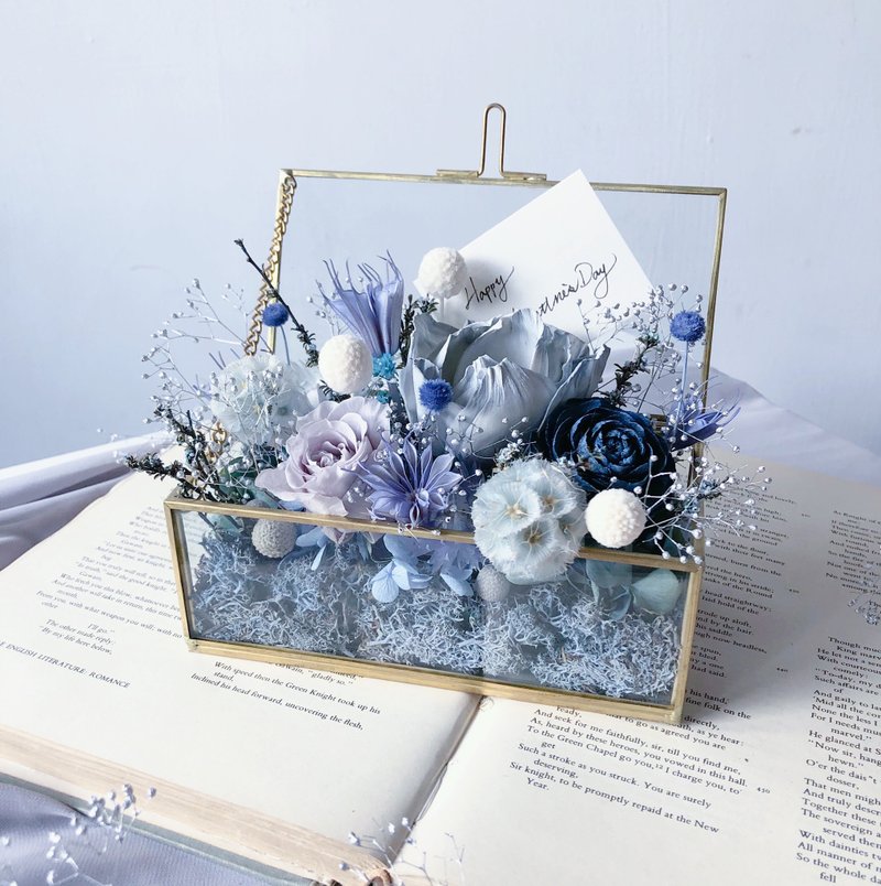 星空永生花珠宝盒 - 干燥花/捧花 - 植物．花 蓝色