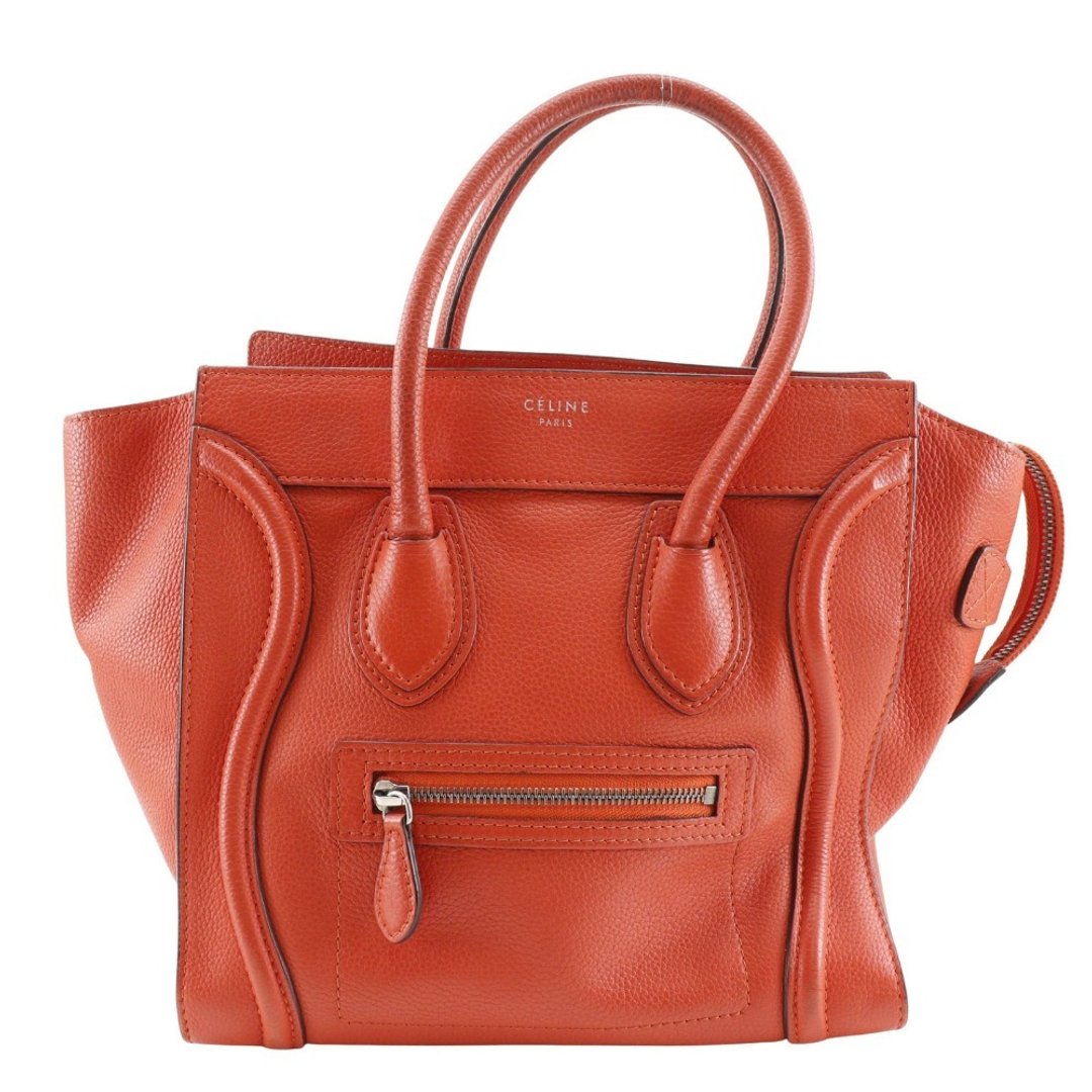 【日本直送】CELINE Luggage 手提包 Micro Shopper 皮革 红色 女款【二手】 - 手提包/手提袋 - 真皮 红色