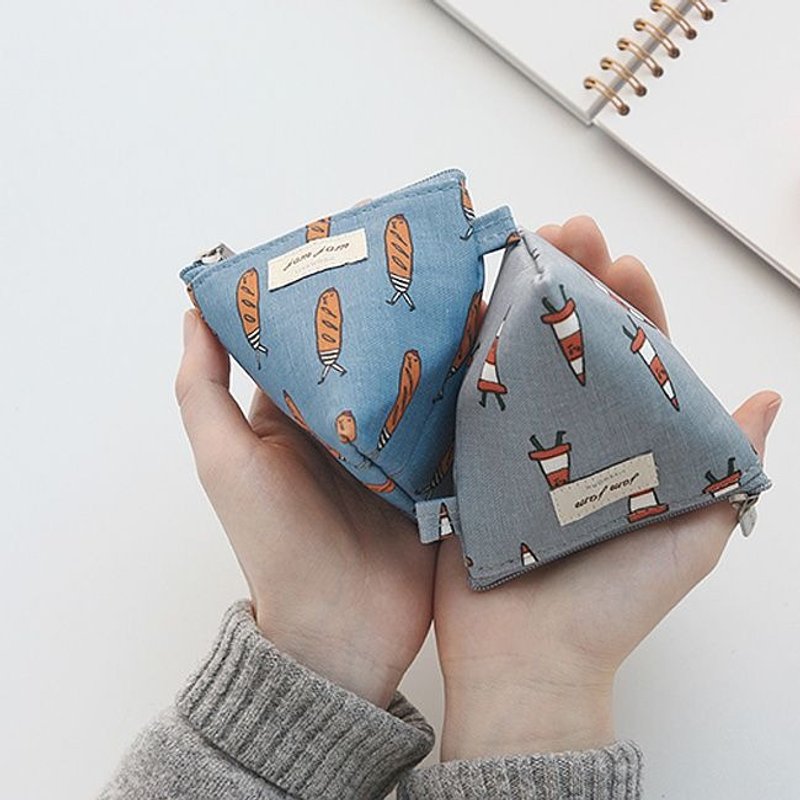 Livework-JAM JAM防泼水三角零钱包-交通小尖兵,LWK31147 - 零钱包 - 其他材质 灰色