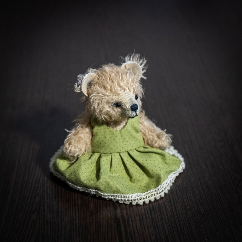 Mohair Teddy Bear - 玩偶/公仔 - 其他材质 绿色