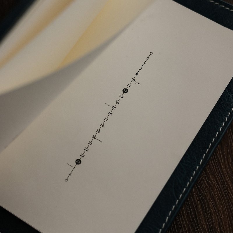 时间轴 日程打卡规划 功能性手帐木制印章 礼可like - 印章/印台 - 橡胶 