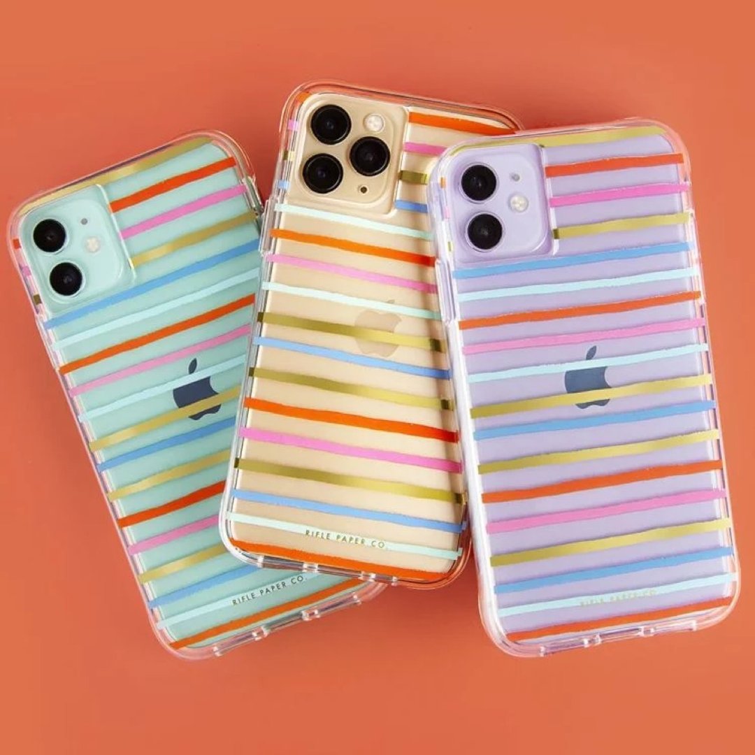 【清货价】iPhone Rifle Paper 彩色间条 - 手机壳/手机套 - 塑料 多色