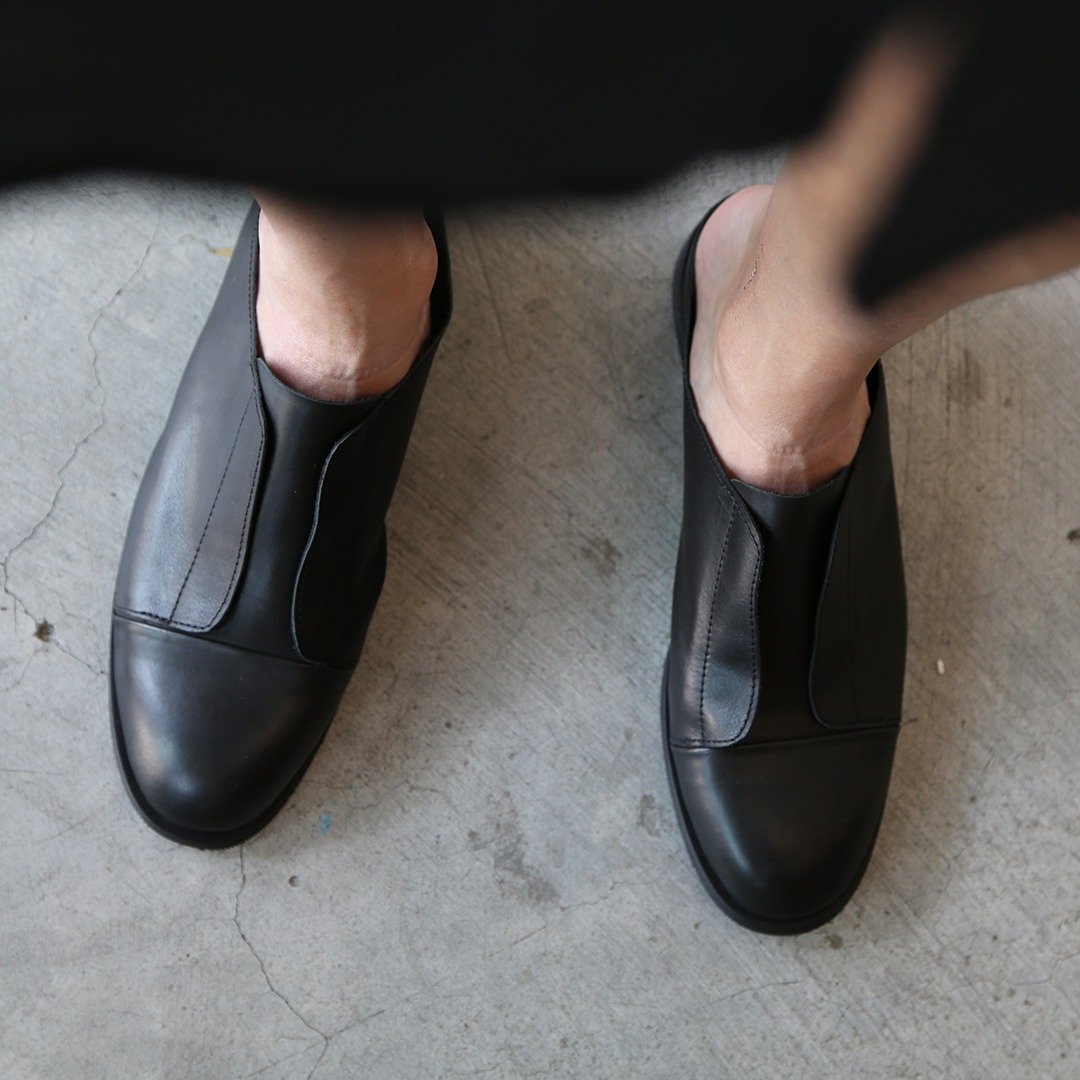 Elite: open-toe leather closed-toe shoes. - 其他女款皮鞋 - 真皮 黑色